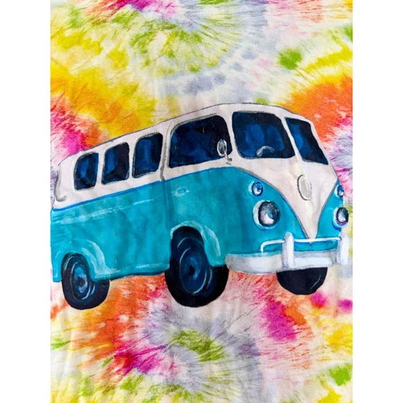Kids Posh Peanut Bamboo Tie-Dye Short Sleeve Tee 10 Multi-Color Blue PLAY - Picture 5 of 8